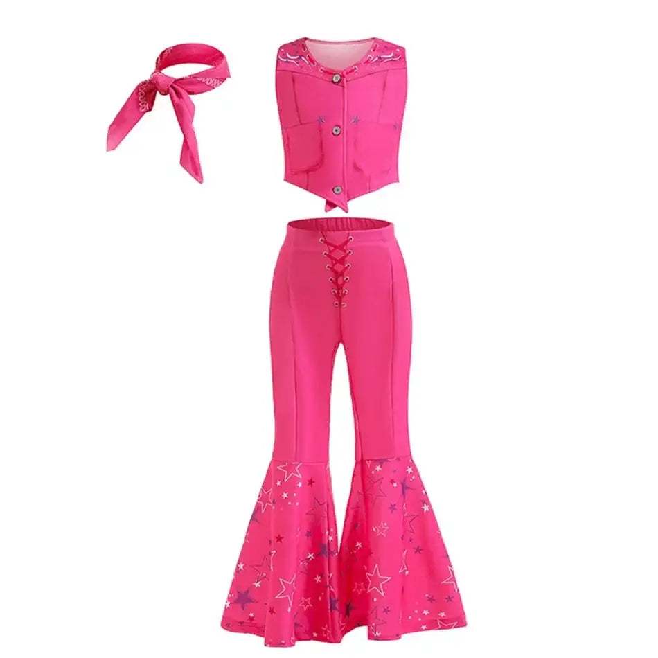 Cosplay Vêtement Barbie Rose