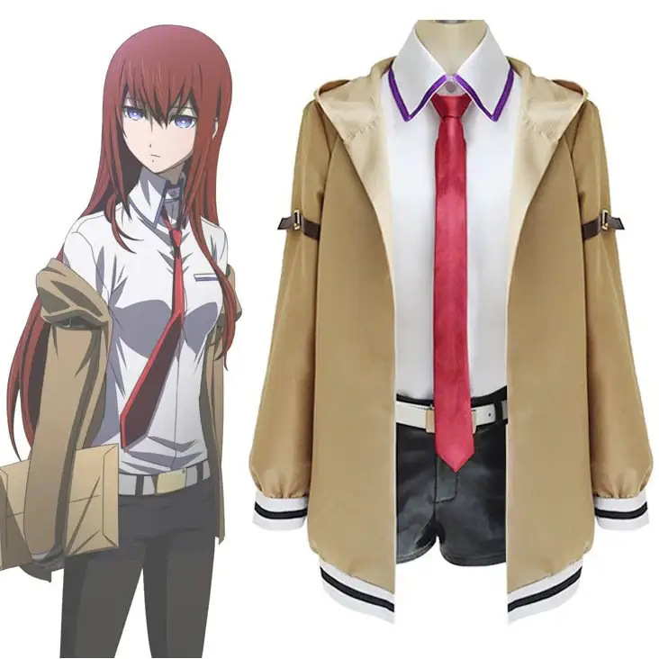 Costume Cosplay Anime Kurisu Makise