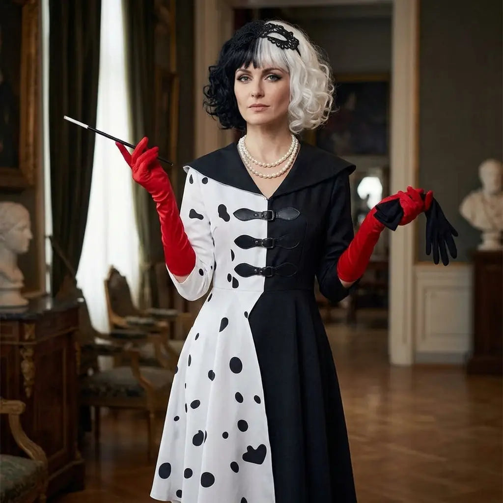 Costume Cosplay Cruella Deville