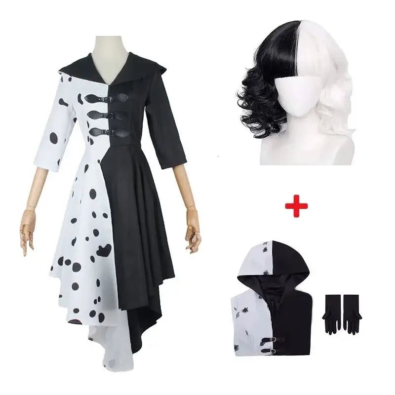 Costume Cosplay Cruella Deville