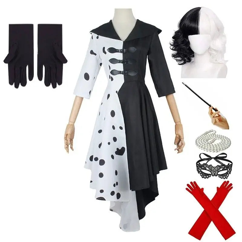 Costume Cosplay Cruella Deville