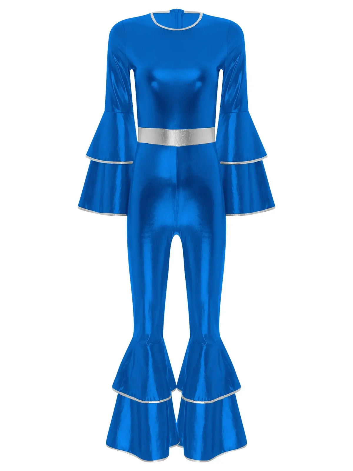 Costume métallique brillante Disco Femme