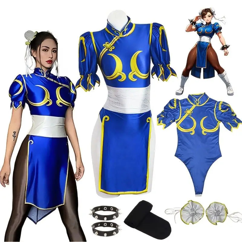 Costume Street Fighter Chun Li Cosplay