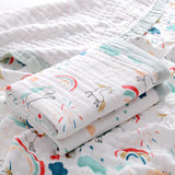 Serviette de Bain Nouveau-né Gaze de Coton Bébé