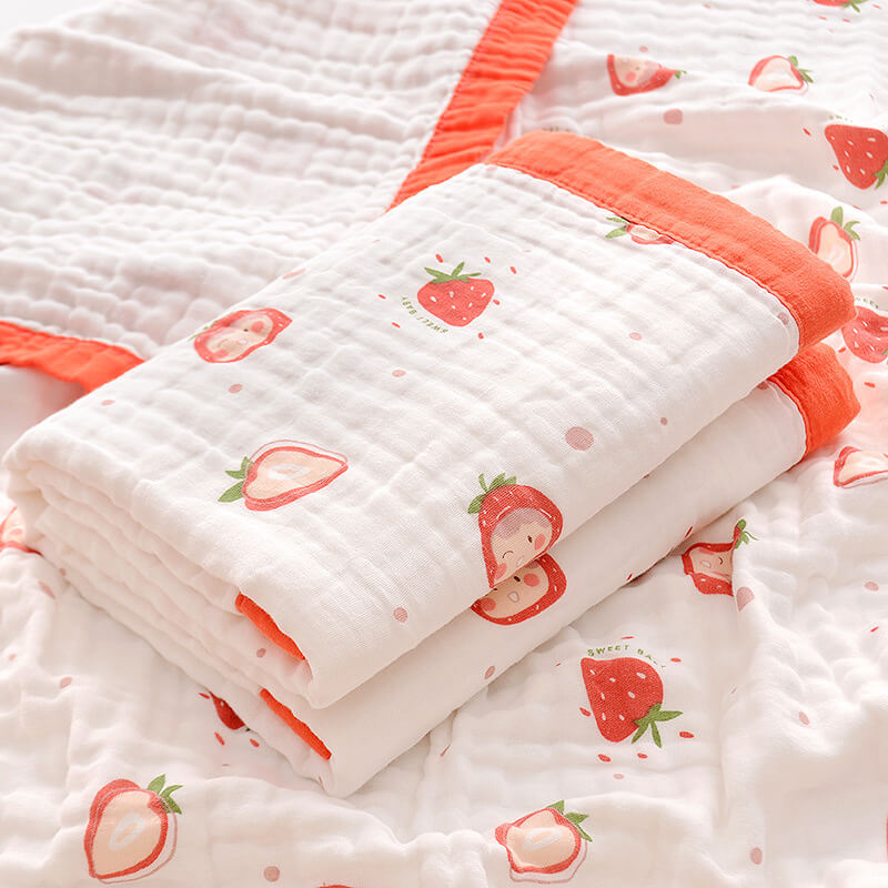 Serviette de Bain Nouveau-né Gaze de Coton Bébé