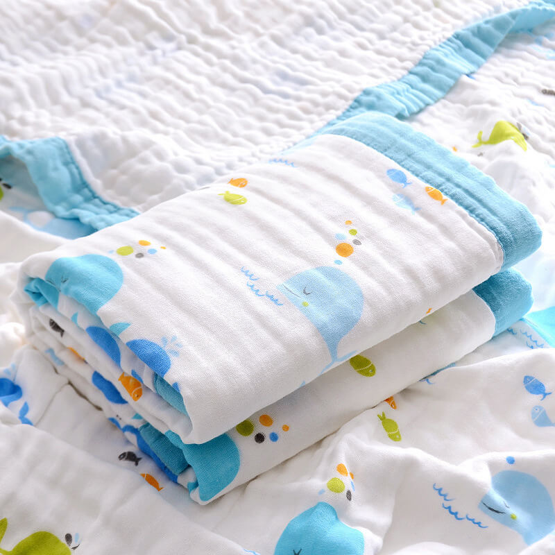 Serviette de Bain Nouveau-né Gaze de Coton Bébé