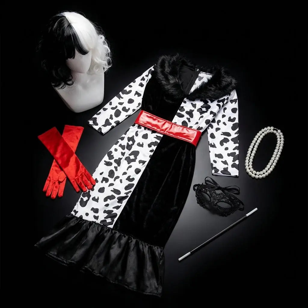 Costume Cosplay Cruella De Vil