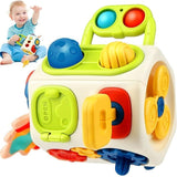 Cube d'activité bébé - Busy Cube d’Activités Montessori 9 en 1