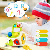 Cube d'activité bébé - Busy Cube d’Activités Montessori 9 en 1