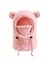 Cagoule Polaire Enfant Hiver – Bonnet Cache-Cou Doux et Chaud