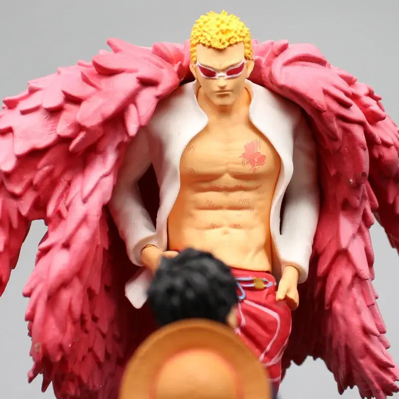 Doflamingo vs Luffy Dressrosa Action Figure One Piece Figure