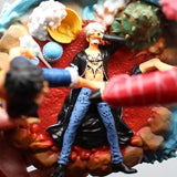 Doflamingo vs Luffy Dressrosa Action Figure One Piece Figure