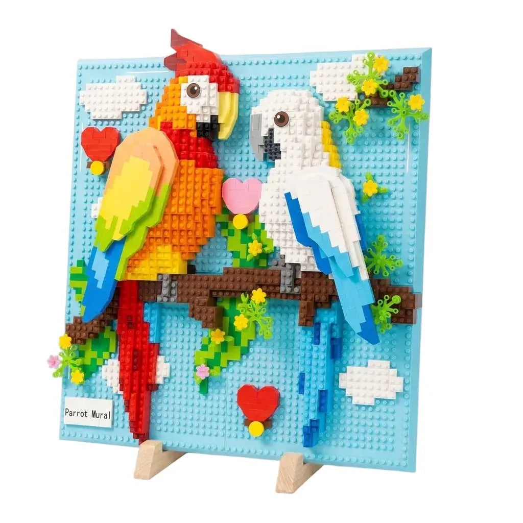 Jeu de construction 3D Tableau Perroquets