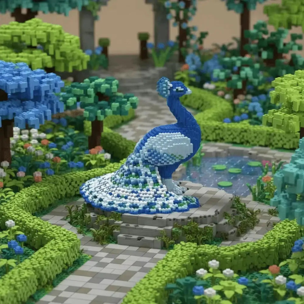 Jeux de construction Paon Bleu