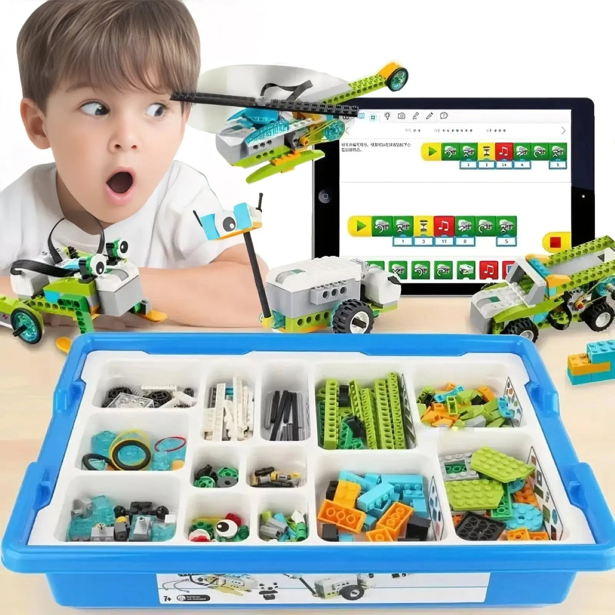 Kit de robotique programmable Maker 2.0 avec 280 briques