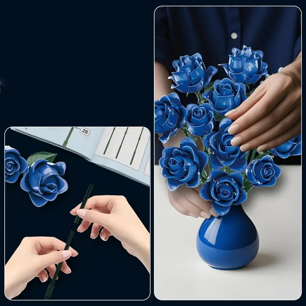 Jeu de construction Rose Bleue