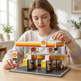 Jeux de construction Station d'essence LED