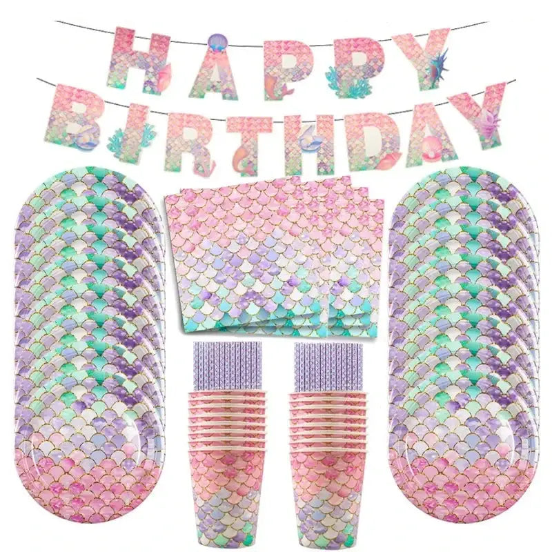 Décoration Fête Anniversaire Sirène pour Fille