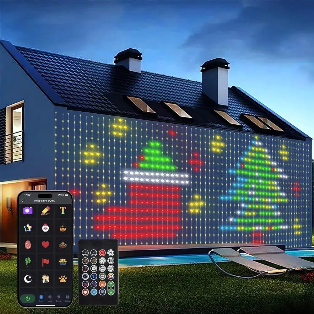 Décoration Rideau lumineux programmable
