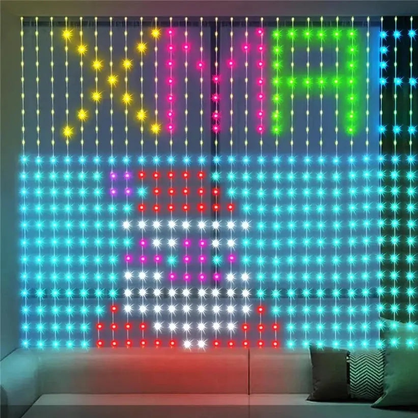 Décoration Rideau lumineux programmable