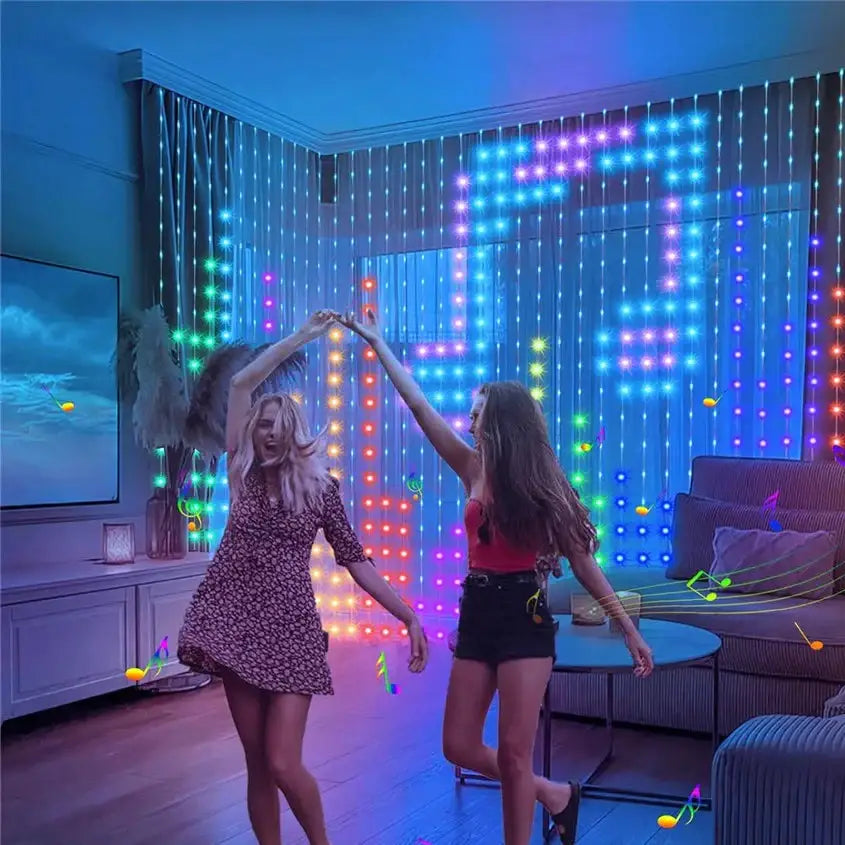 Décoration Rideau lumineux programmable