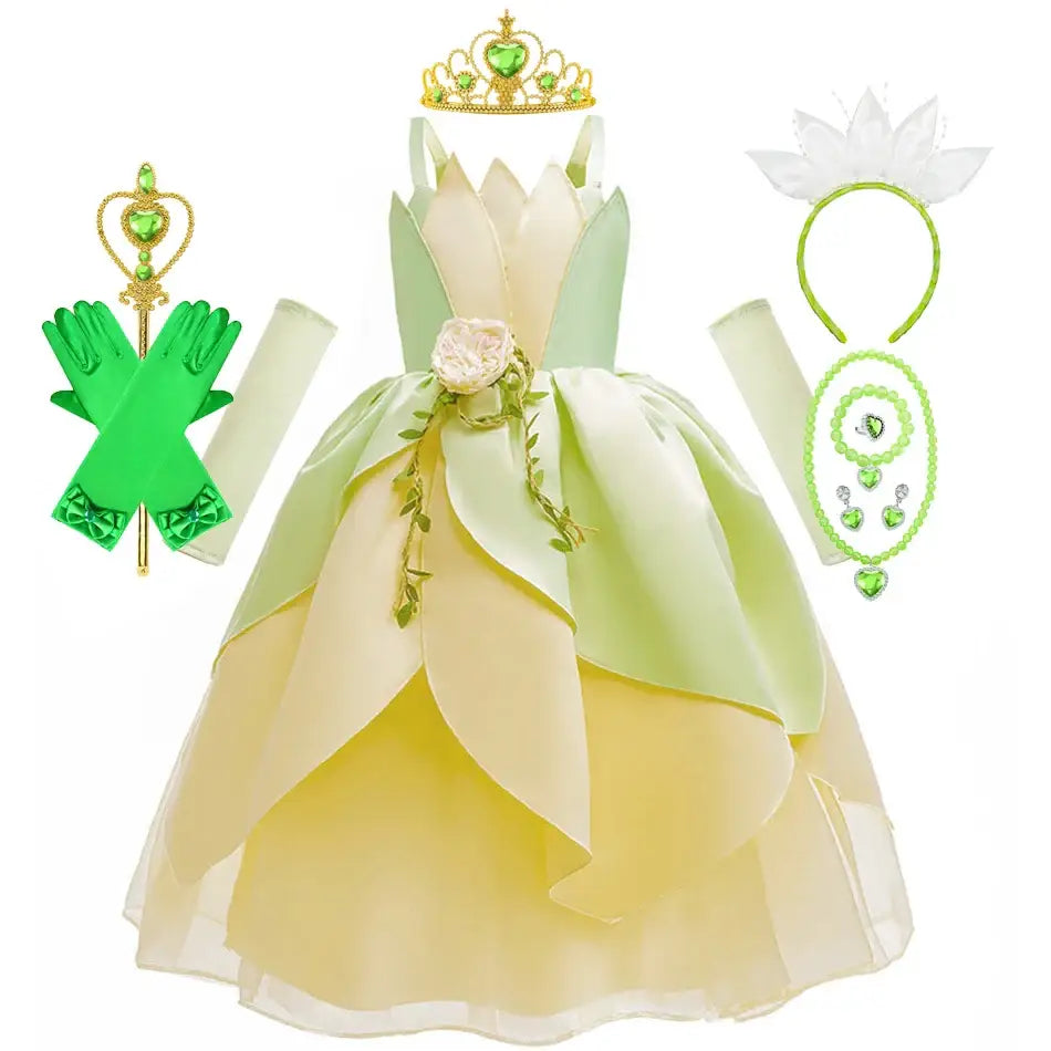 Déguisement Robe Princesse Grenouille