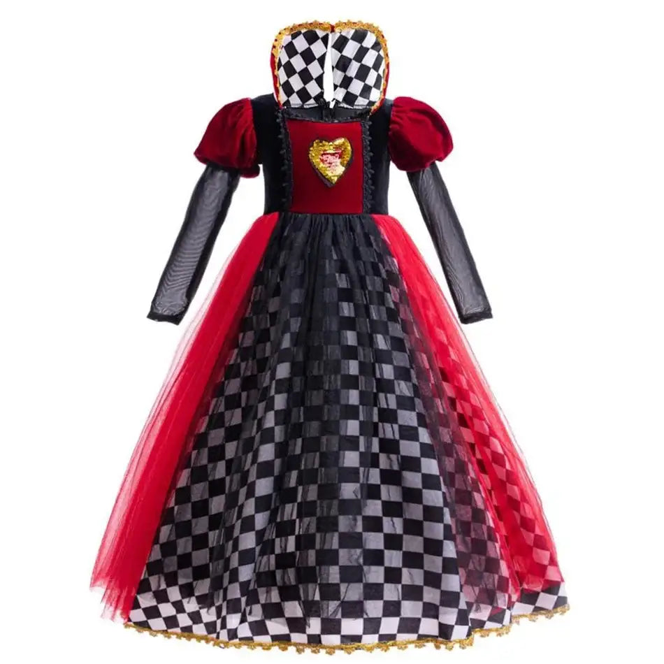 Déguisement Robe Reine de Coeur Alice