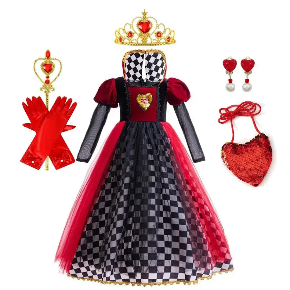 Déguisement Robe Reine de Coeur Alice