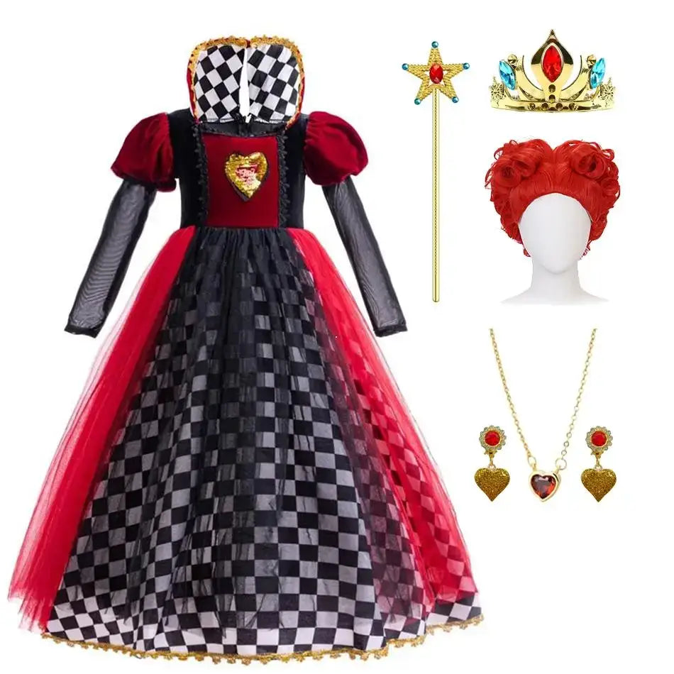 Déguisement Robe Reine de Coeur Alice
