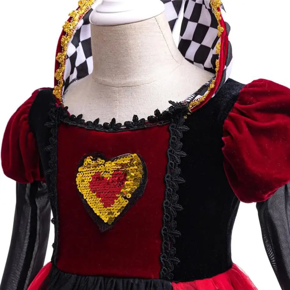 Déguisement Robe Reine de Coeur Alice