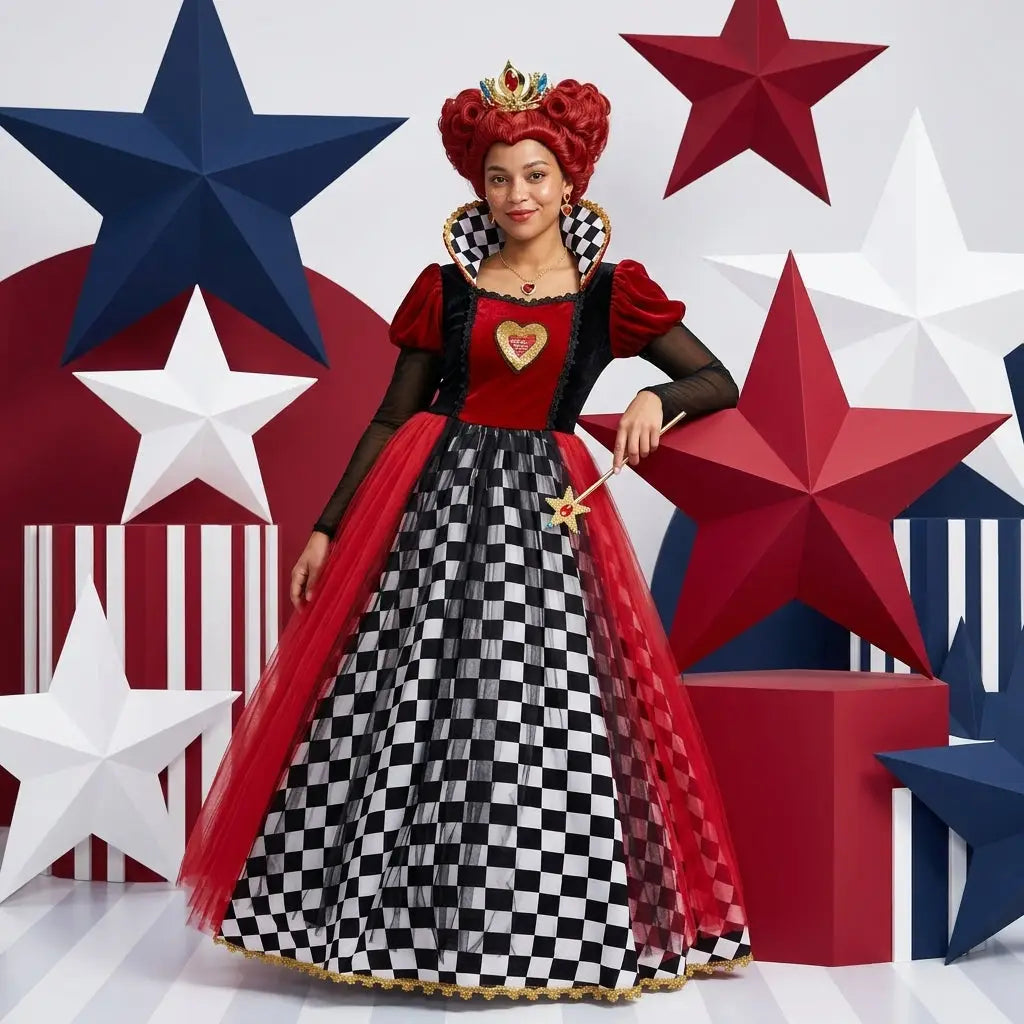Déguisement Robe Reine de Coeur Alice