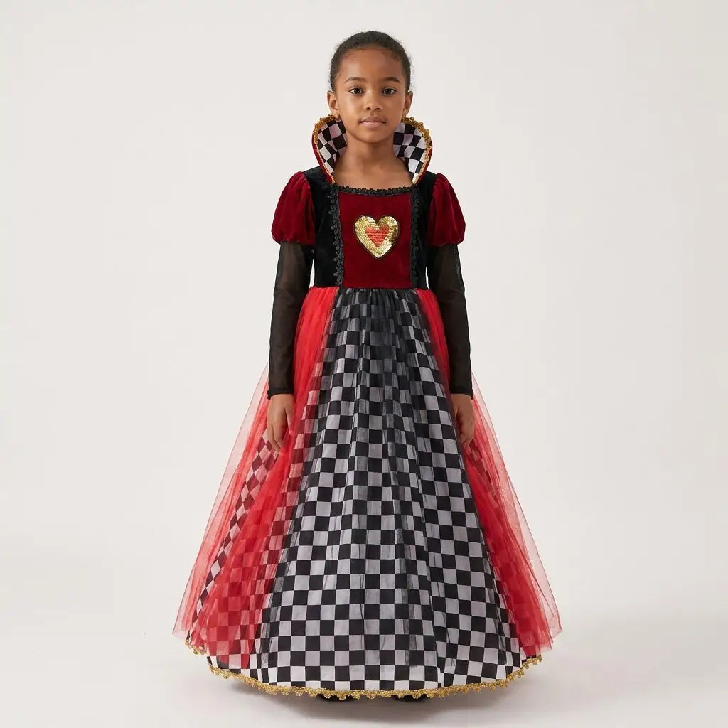 Déguisement Robe Reine de Coeur Alice