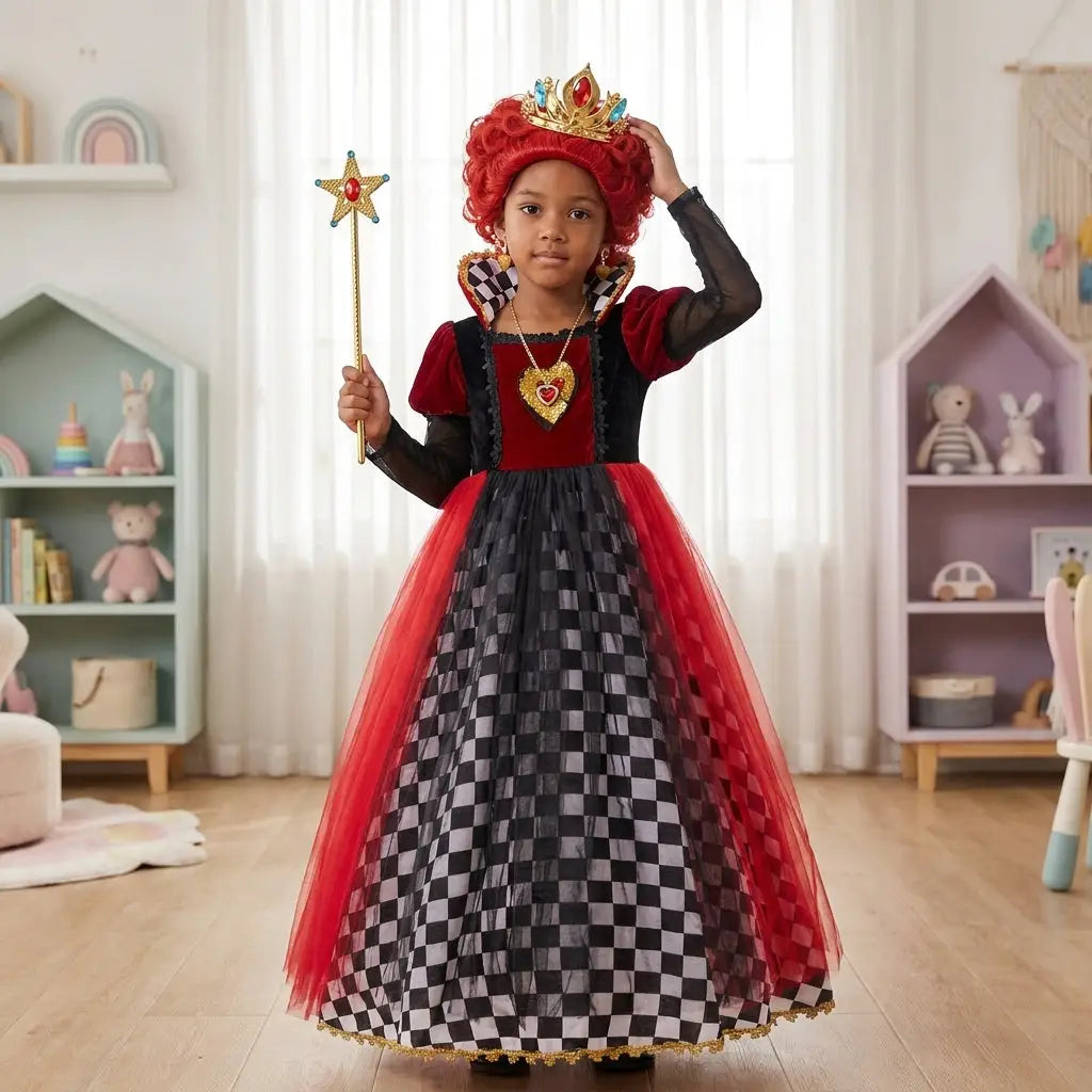 Déguisement Robe Reine de Coeur Alice
