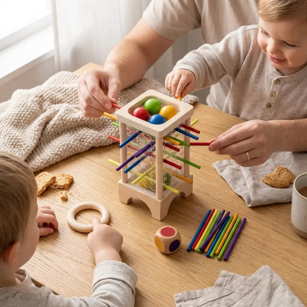 Jeu d’équilibre avec bâtonnets