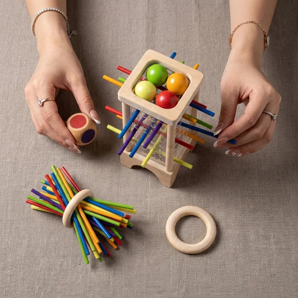 Jeu d’équilibre avec bâtonnets