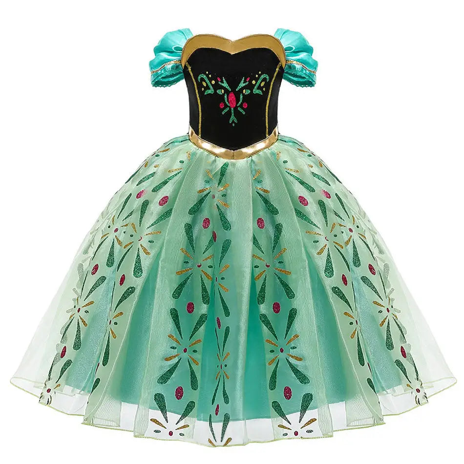Robe Cosplay Reine des Glaces Anna