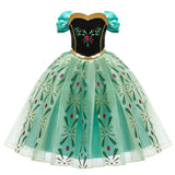 Robe Cosplay Reine des Glaces Anna