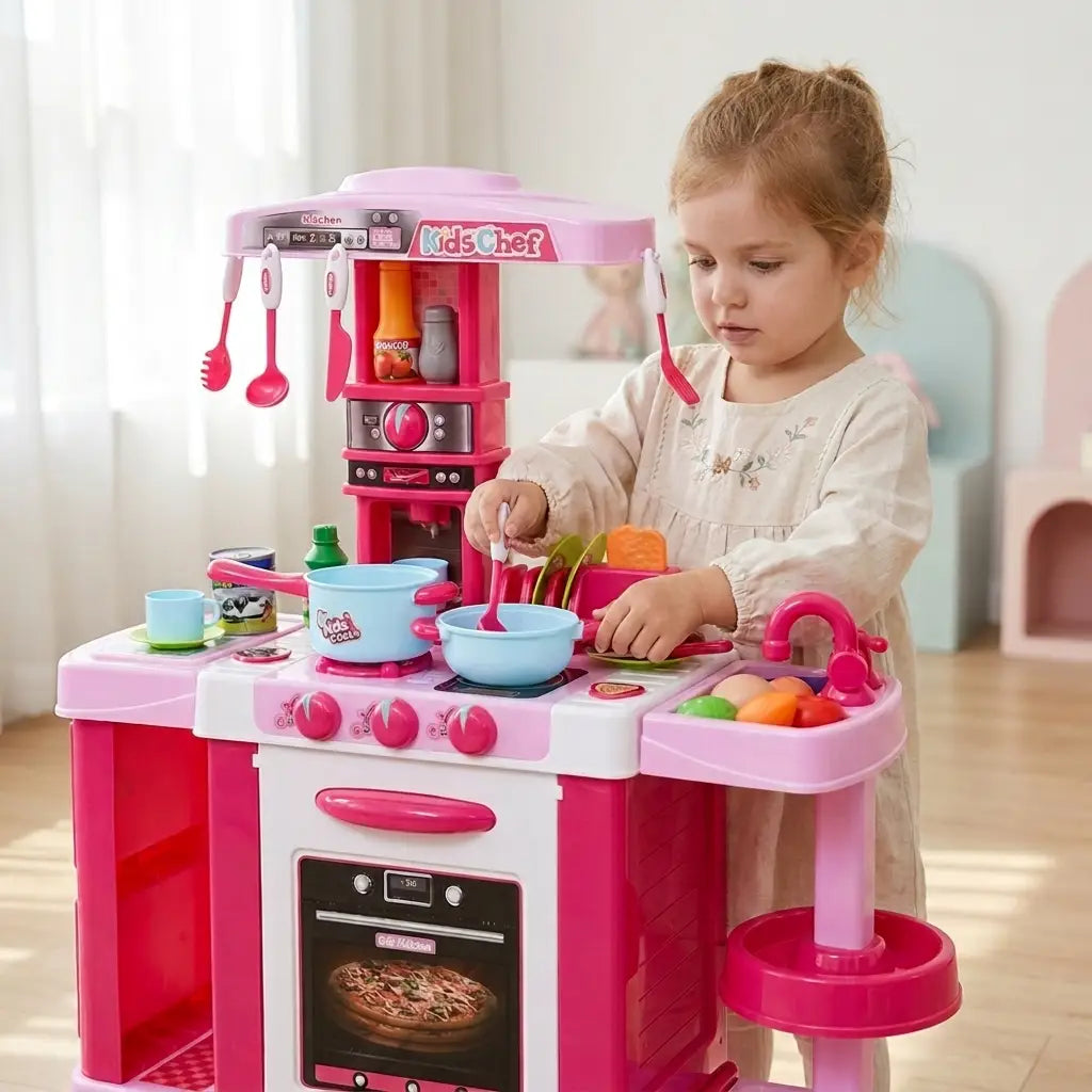Jeu d'imitation Cuisine Rose pour Enfant