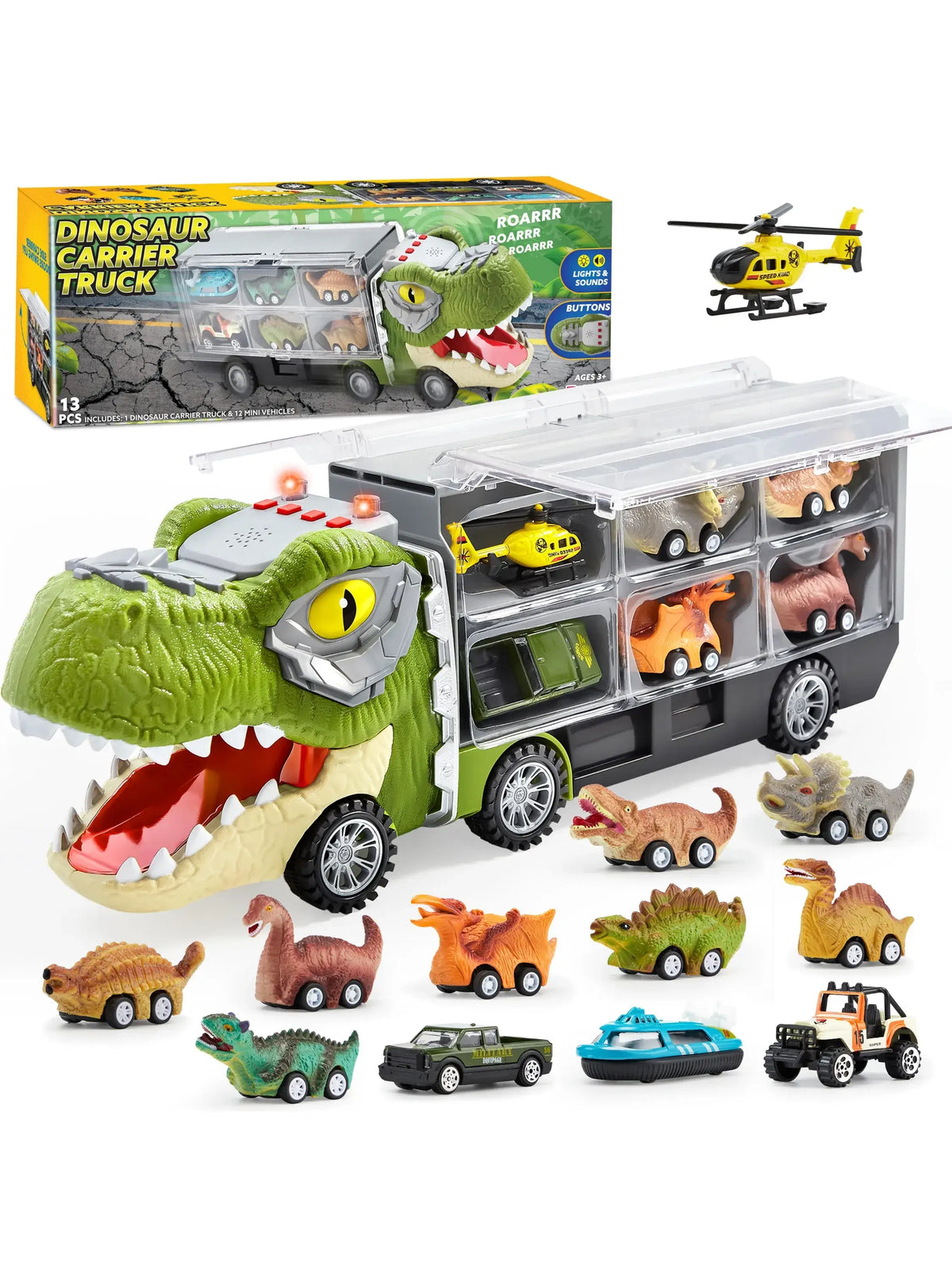 Jouet Voiture Dinosaure 13 en 1