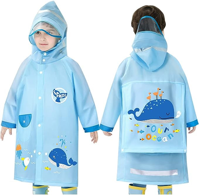 Poncho de Pluie Enfant Garçon et Fille