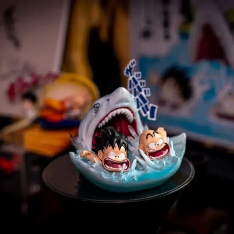 Dragon Ball Figure Goku & Krillin Attacked by a Shark