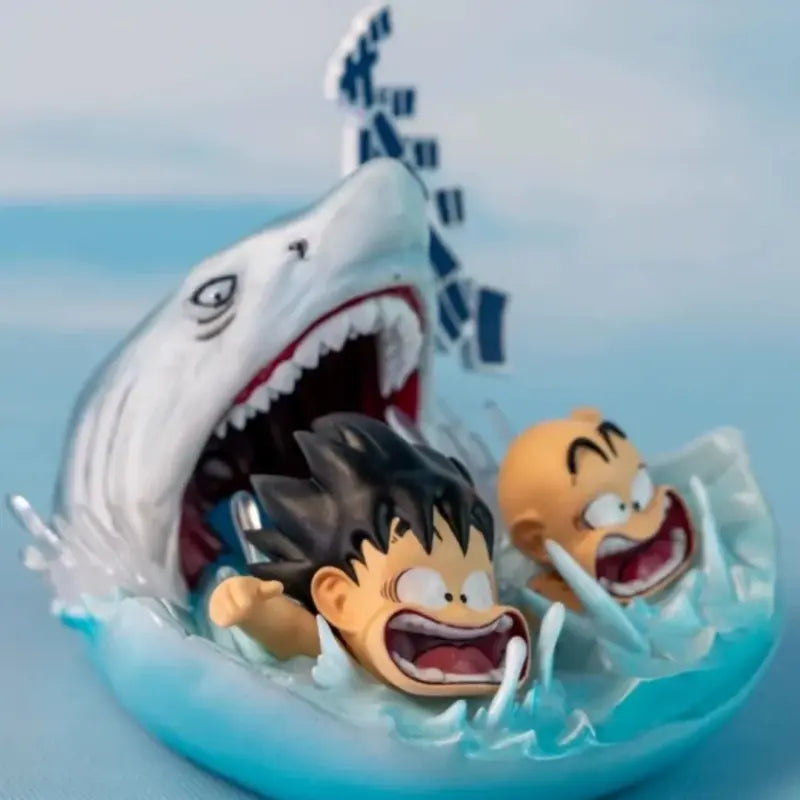 Dragon Ball Figure Goku & Krillin Attacked by a Shark