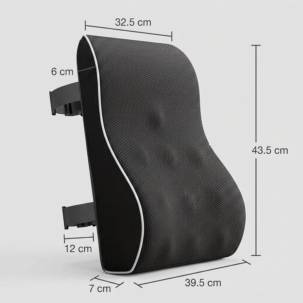 Coussin lombaire ergonomique à sangle réglable