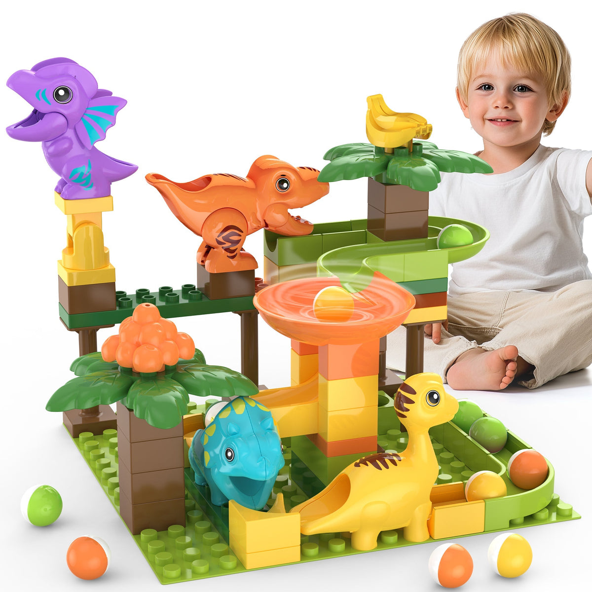Circuit à Billes Dinosaure Enfant