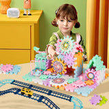 Jeu de construction engrenage éducatif - Bloc de construction - ImagineBlock Wonderland