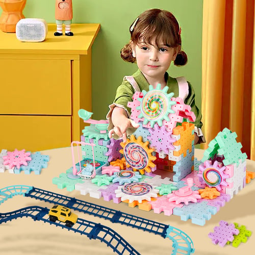 Jeu de construction engrenage éducatif - Bloc de construction - ImagineBlock Wonderland