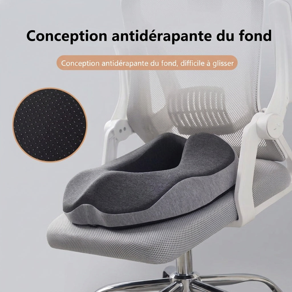 Coussin d'assise à découpe centrale