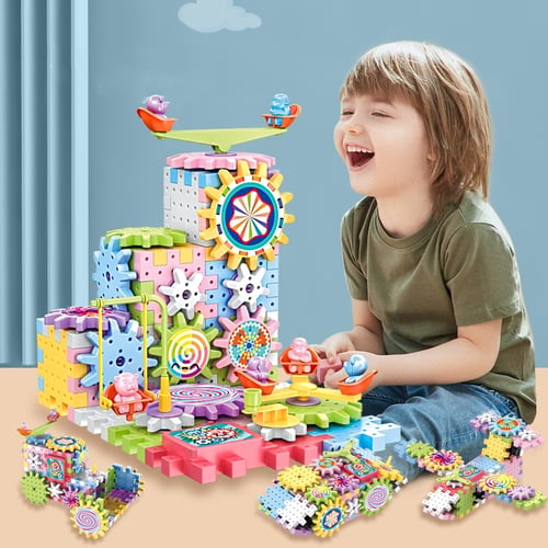 Jeu de construction engrenage éducatif - Bloc de construction - ImagineBlock Wonderland