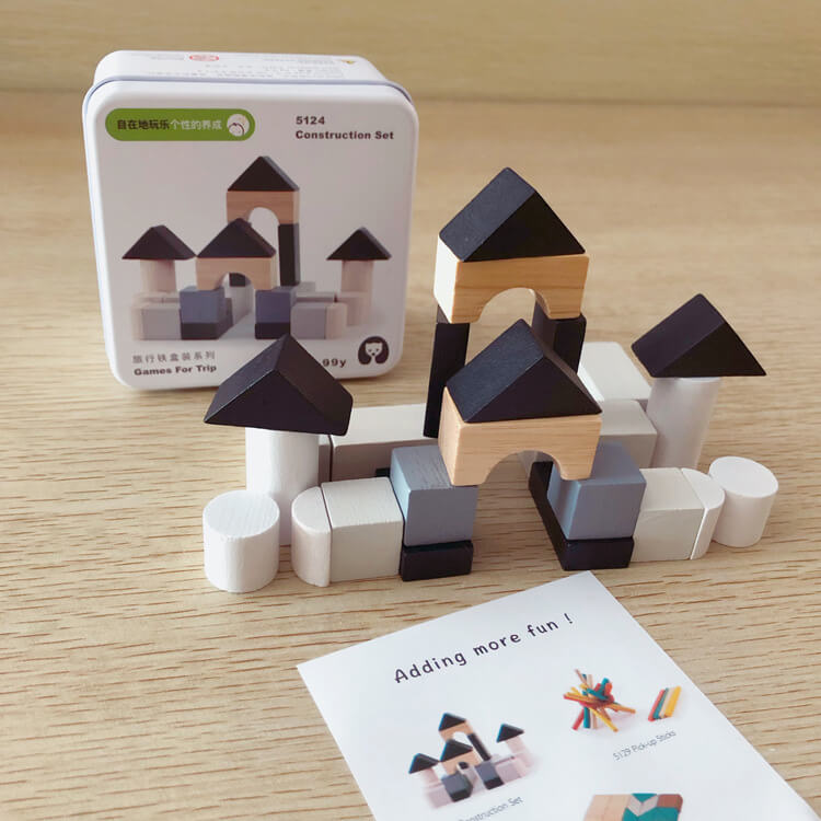 Boîte de Puzzle de Voyage Montessori (Blocs Cognitifs 6-en-1)