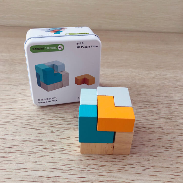 Boîte de Puzzle de Voyage Montessori (Blocs Cognitifs 6-en-1)